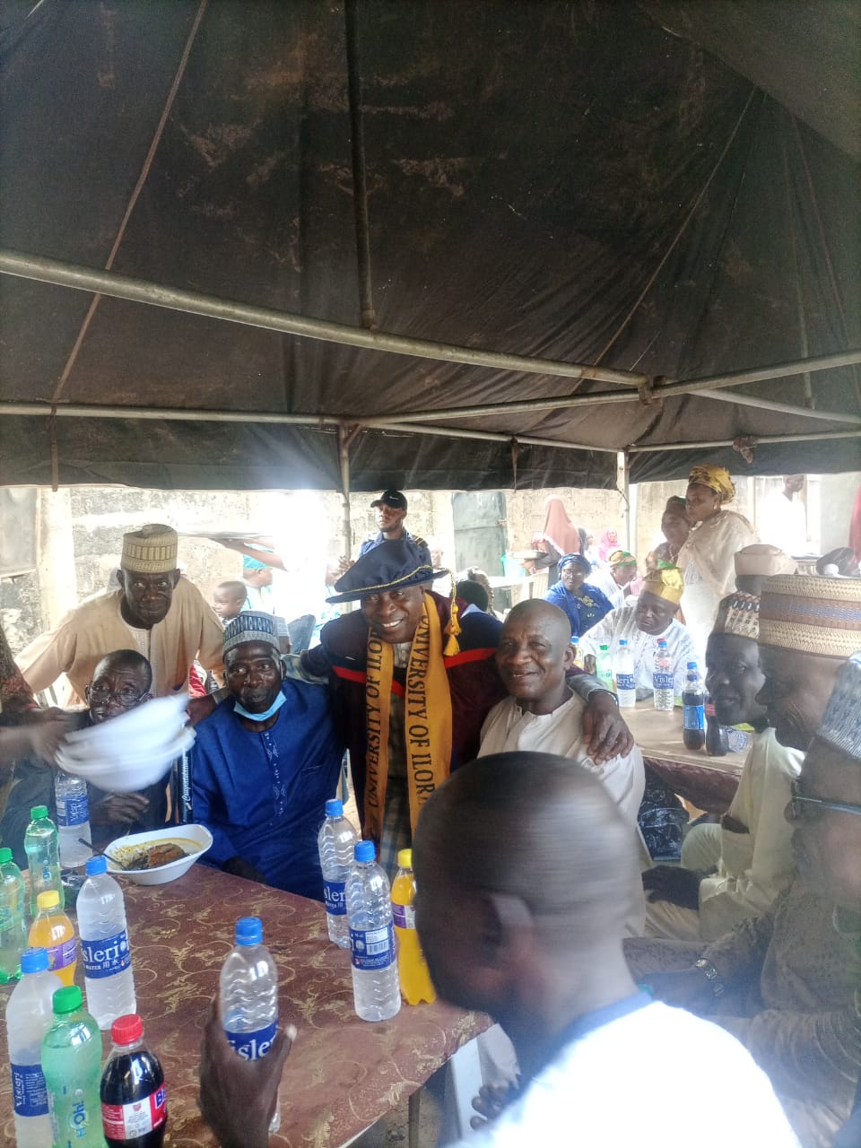 Ag. Provost Fetes Well-Wishers as He Holds Prayer on His PhD Award