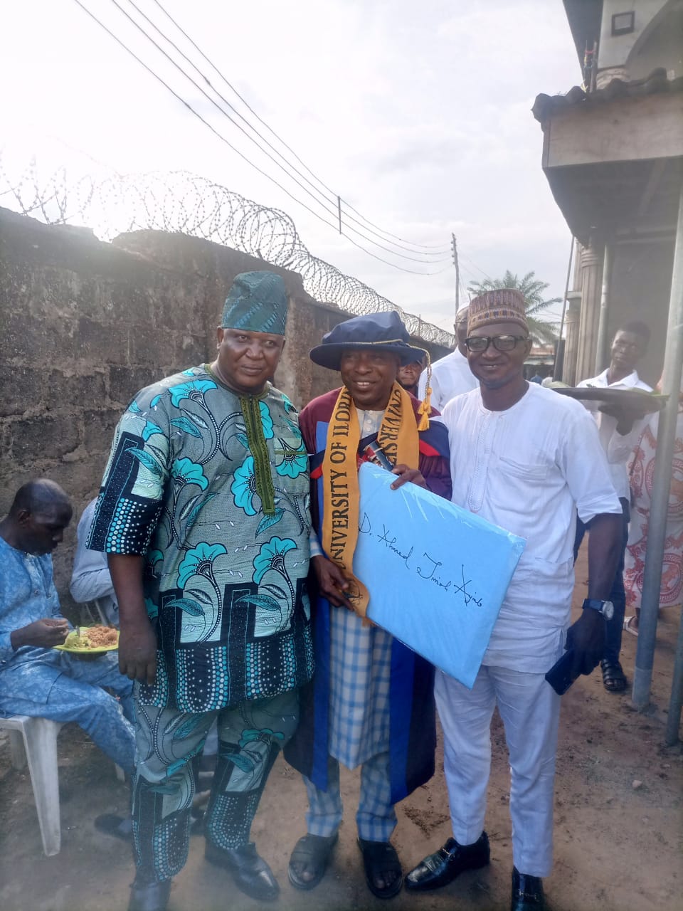 Ag. Provost Fetes Well-Wishers as He Holds Prayer on His PhD Award