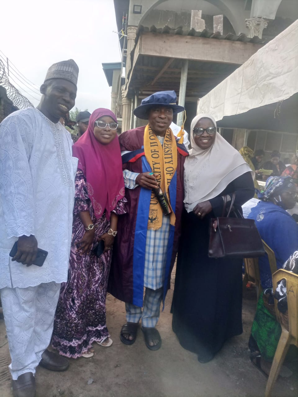 Ag. Provost Fetes Well-Wishers as He Holds Prayer on His PhD Award